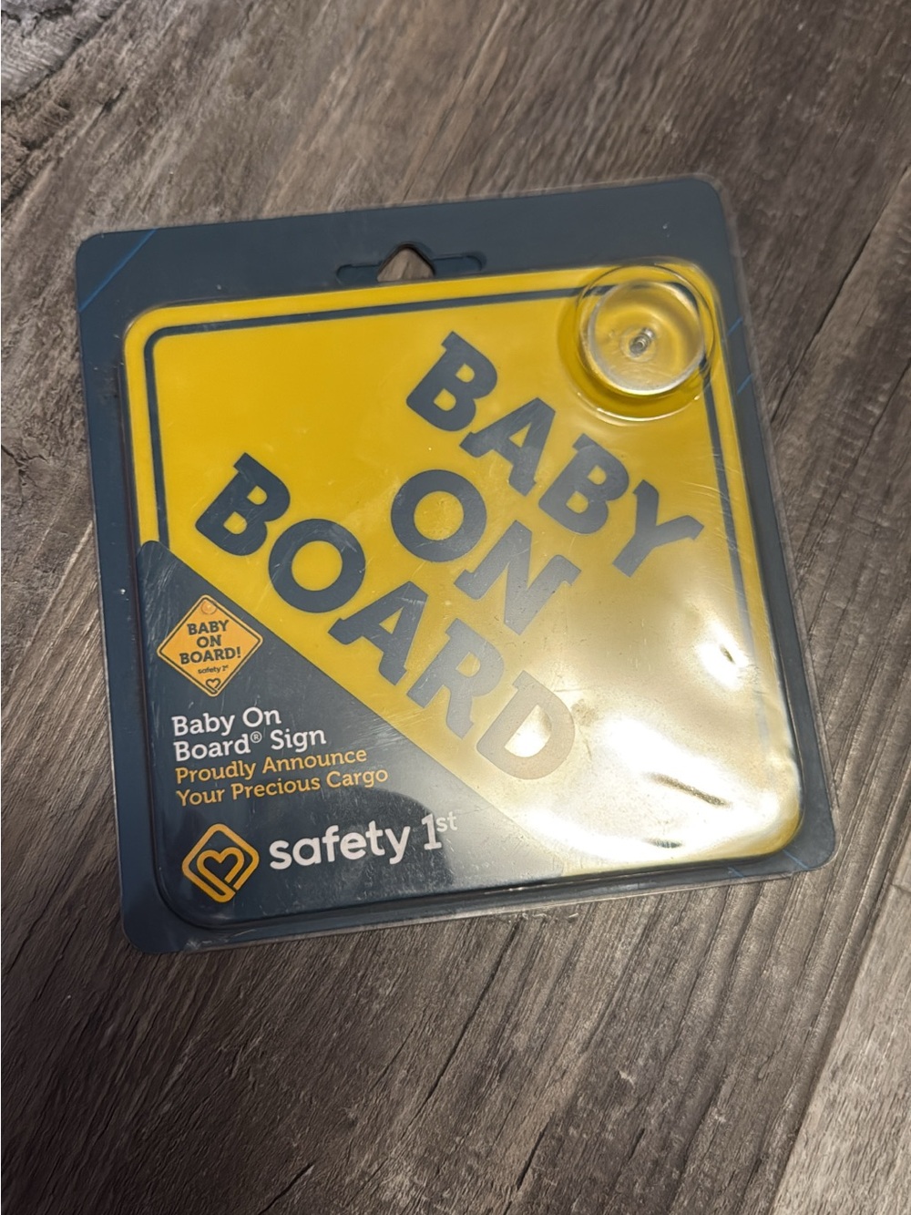 Baby On Board Yellow Car Sign